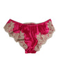 Dolce & Gabbana Pink Silk Satin Lace Trim New Slip Underwear