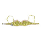 Dolce & Gabbana Lime Green Silk Satin Lace Padded Balconnet Underwear