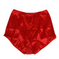Dolce & Gabbana Red Silk Satin High-Waist Briefs Women Underwear