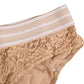Dolce & Gabbana Beige Lace Brasiliano Briefs Logo Waistband Underwear