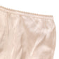 Dolce & Gabbana Beige Rosato Silk Satin High Waist Underwear
