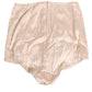 Dolce & Gabbana Beige Rosato Silk Satin High Waist Underwear