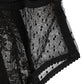 Dolce & Gabbana Black Floral Lace Sheer Mesh High Waist Underwear