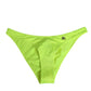 Dolce & Gabbana Neon Green DG Logo Swim Briefs Women Underwear