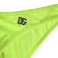 Dolce & Gabbana Neon Green DG Logo Swim Briefs Women Underwear