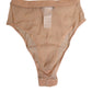 Dolce & Gabbana Beige Sheer Mesh High Waist Briefs Underwear
