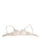 Dolce & Gabbana White Satin Lace Balconnet Lingerie Underwear