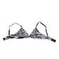 Dolce & Gabbana Black White Zebra Print Sheer Mesh Bralette Underwear