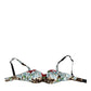 Dolce & Gabbana Multicolor Floral Semi Padded Balconette Underwear