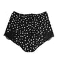 Dolce & Gabbana Black White Polka Dot Silk Slip Panty Underwear