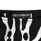 Dolce & Gabbana Black White Zebra Print Slip Briefs Underwear