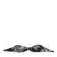 Dolce & Gabbana Purple Green Leaf Print Bandeau Swimwear Underwear