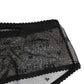 Dolce & Gabbana Black Sheer Mesh Lace Polka Dot Logo Underwear