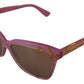 Dolce & Gabbana DG4251 Pink Gold Full Rim Rectangle Frame Shades