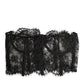 Dolce & Gabbana Black Floral Lace Bustier Bralette Top Underwear
