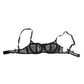 Dolce & Gabbana Black Floral Lace Sheer Underwire Bra Underwear