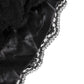 Dolce & Gabbana Black Silk Satin Lace Trim Panty  Underwear