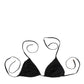 Dolce & Gabbana Black Embroidered Triangle Swimwear Underwear