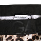 Dolce & Gabbana Leopard Print Black Waistband Cotton Underwear