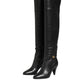 Dolce & Gabbana Black Leather Over-The-Knee DG Boots  Shoes