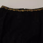 Dolce & Gabbana Black Lace Gold Baroque SPECIAL PIECE Shorts