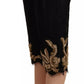 Dolce & Gabbana Black Lace Gold Baroque SPECIAL PIECE Shorts