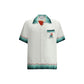Casablanca White Silk Pattern Shirt