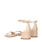 Stuart Weitzman Beige Leather Sandals