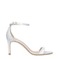Stuart Weitzman White Leather Stiletto Heel Sandals