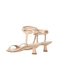 Stuart Weitzman Beige Leather Stiletto Heel Sandals