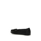 Ferragamo Black Calf Leather Bos Taurus Ballet Flats