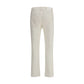 PT Torino White Cotton Casual Pants