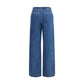 Dolce & Gabbana Blue Cotton Straight-Leg Jeans
