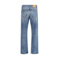 Haikure Blue Cotton Straight-Leg Jeans