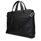 Piquadro Black Leather Business And Laptop Bag