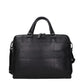 Piquadro Black Leather Business And Laptop Bag