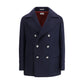 Brunello Cucinelli Blue Wool Coat