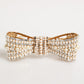 Dolce & Gabbana Gold Brass Glas Crystal Faux Pearl Embellished Brooch