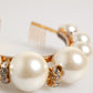 Dolce & Gabbana Gold Pearl Crystal Embellished Tiara Hair Accessory Headband