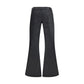 7FOR Black Cotton Flared Jeans