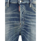 Dsquared² Blue Cotton Slim Fit Jeans