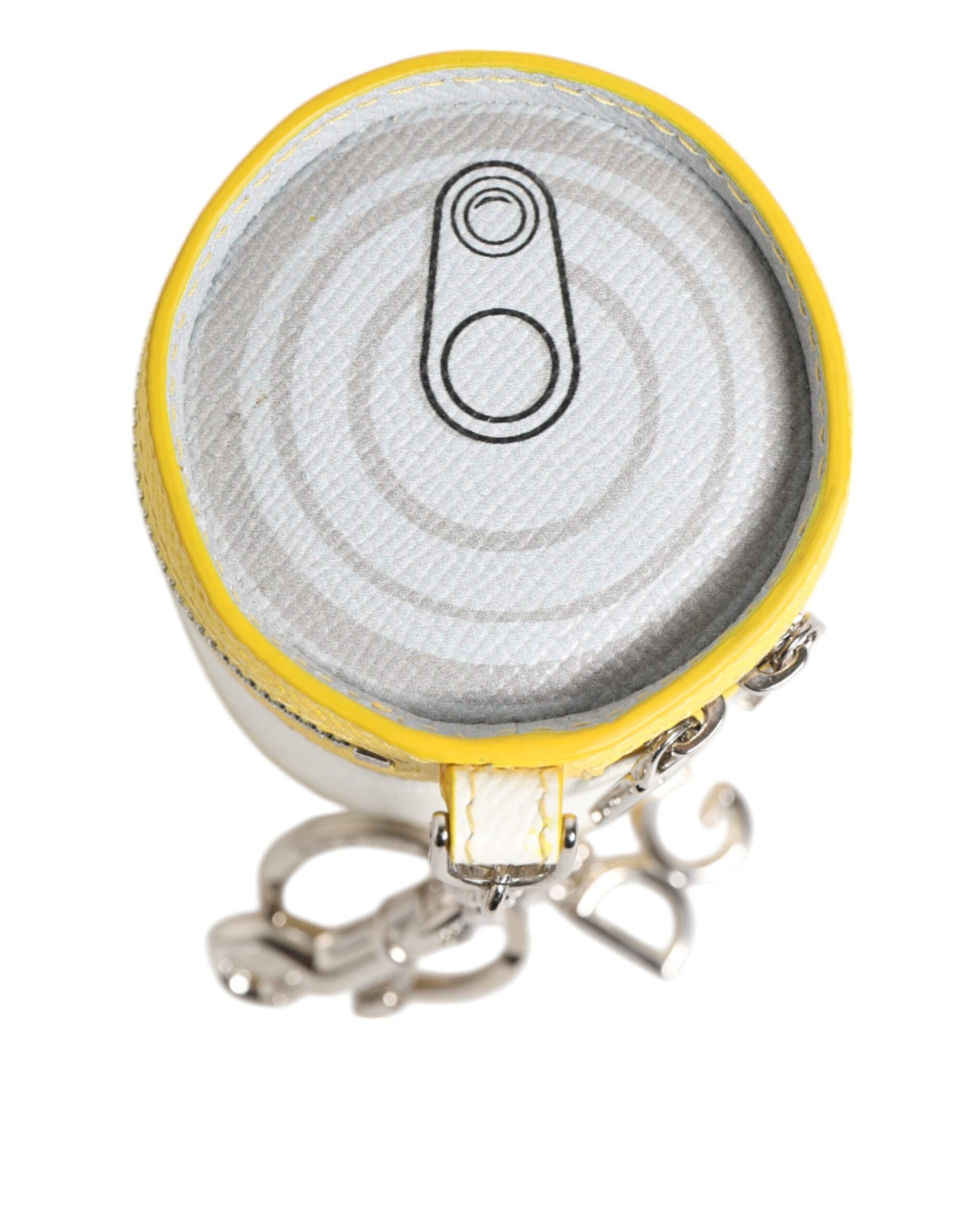 Dolce & Gabbana Amore Leather Multicolor Bag Charm Coin Case Keychain Keyring