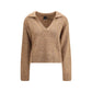 PINKO V-neck Sweater with rhinestones