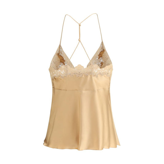 Ermanno Scervino Silk and lace Top