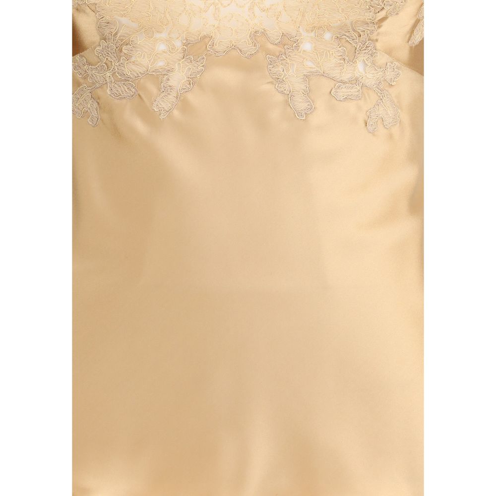 Ermanno Scervino Silk and lace Top
