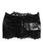 Dolce & Gabbana Black Lace Neck Scarf