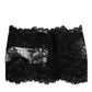 Dolce & Gabbana Black Lace Bandeau Bustier Top Sheer Stretch Underwear