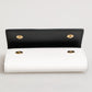 Dolce & Gabbana White Leather Card Case Holder Wallet Gold Logo Plate  Key Holder