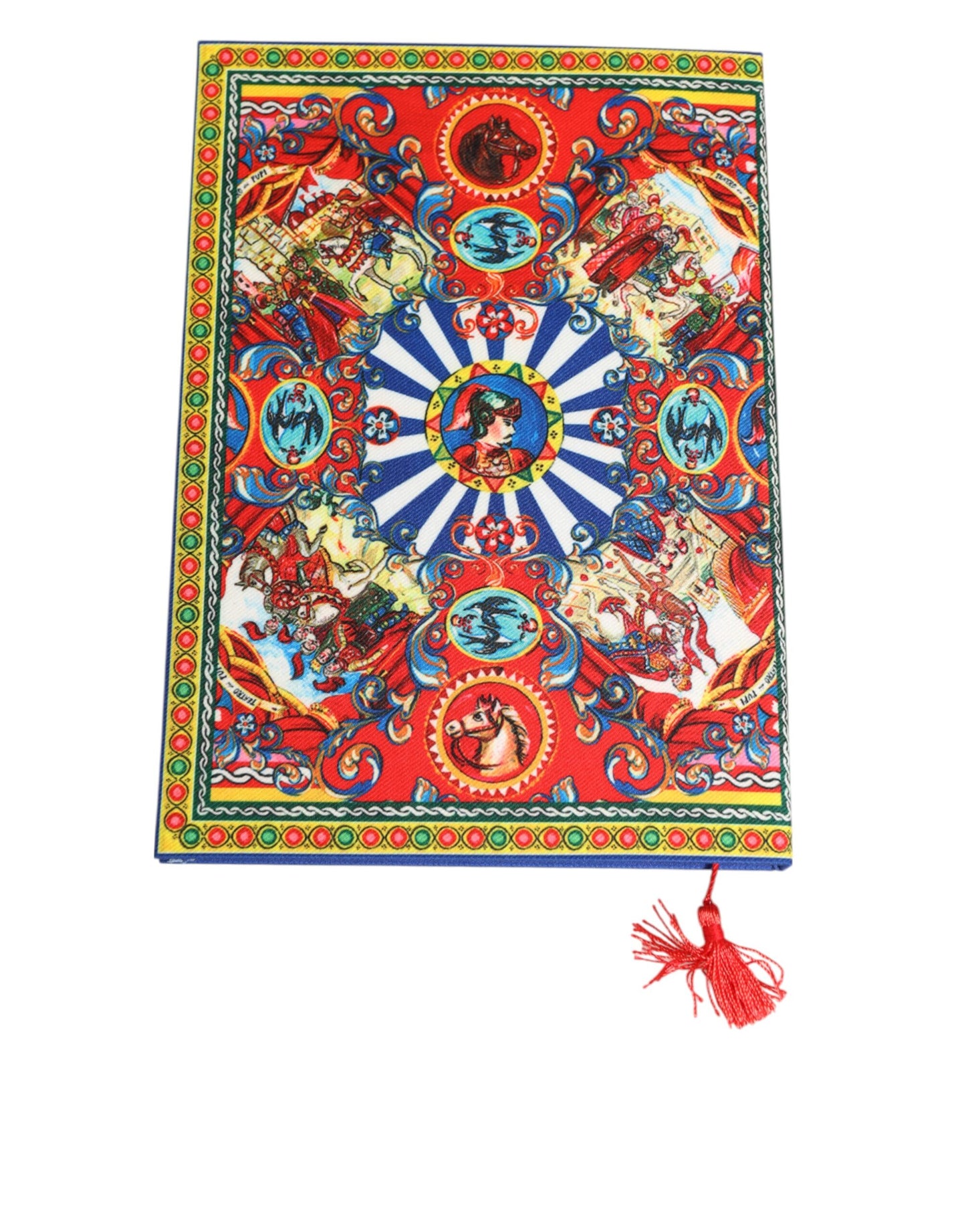 Dolce & Gabbana Multicolor Sicilian Carretto Print Journal  Notebook