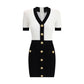 Balmain Braided pattern midi Dress